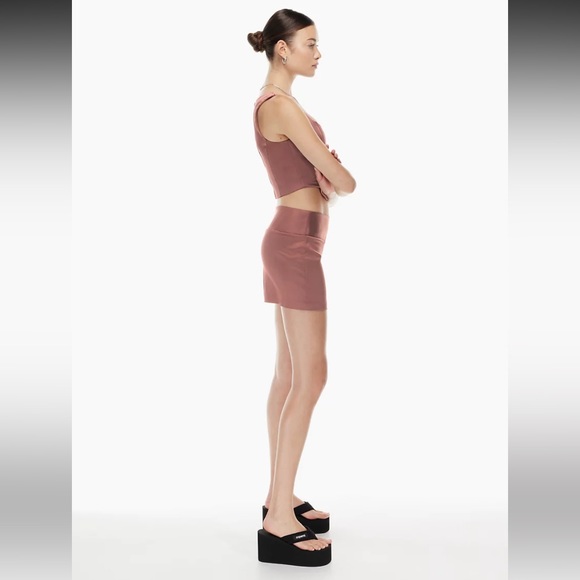 Aritzia Sunday Best Black Shiloh Satin Bustier - Picture 6 of 8